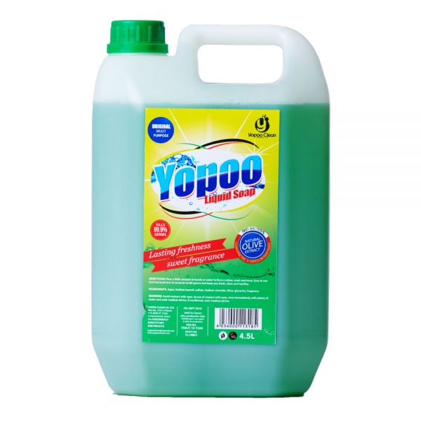 Yopoo multi purpose liquid soap lemon fragrance 4.5 litres
